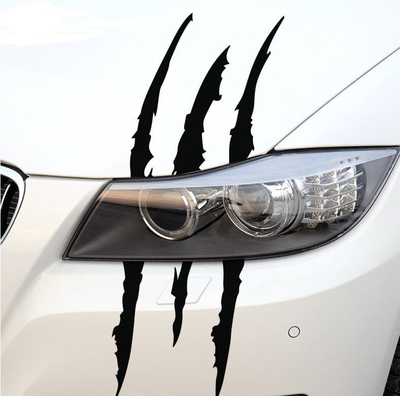 Stickers Griffures pour Phares – Style Tuning Noir